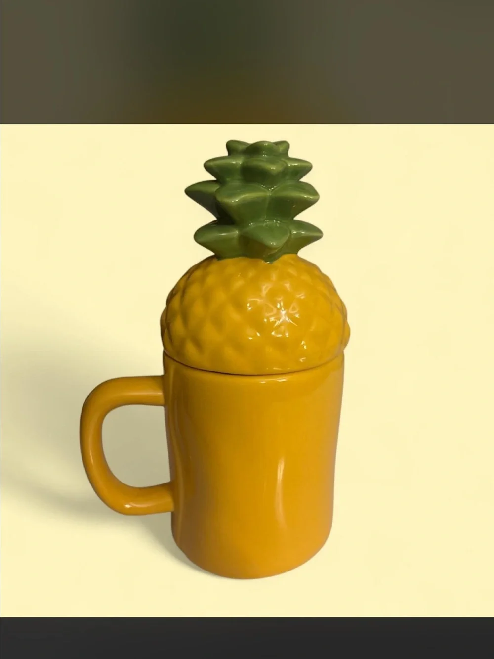 Rae Dunn “Summer Lovin” Mug with Pineapple Topper